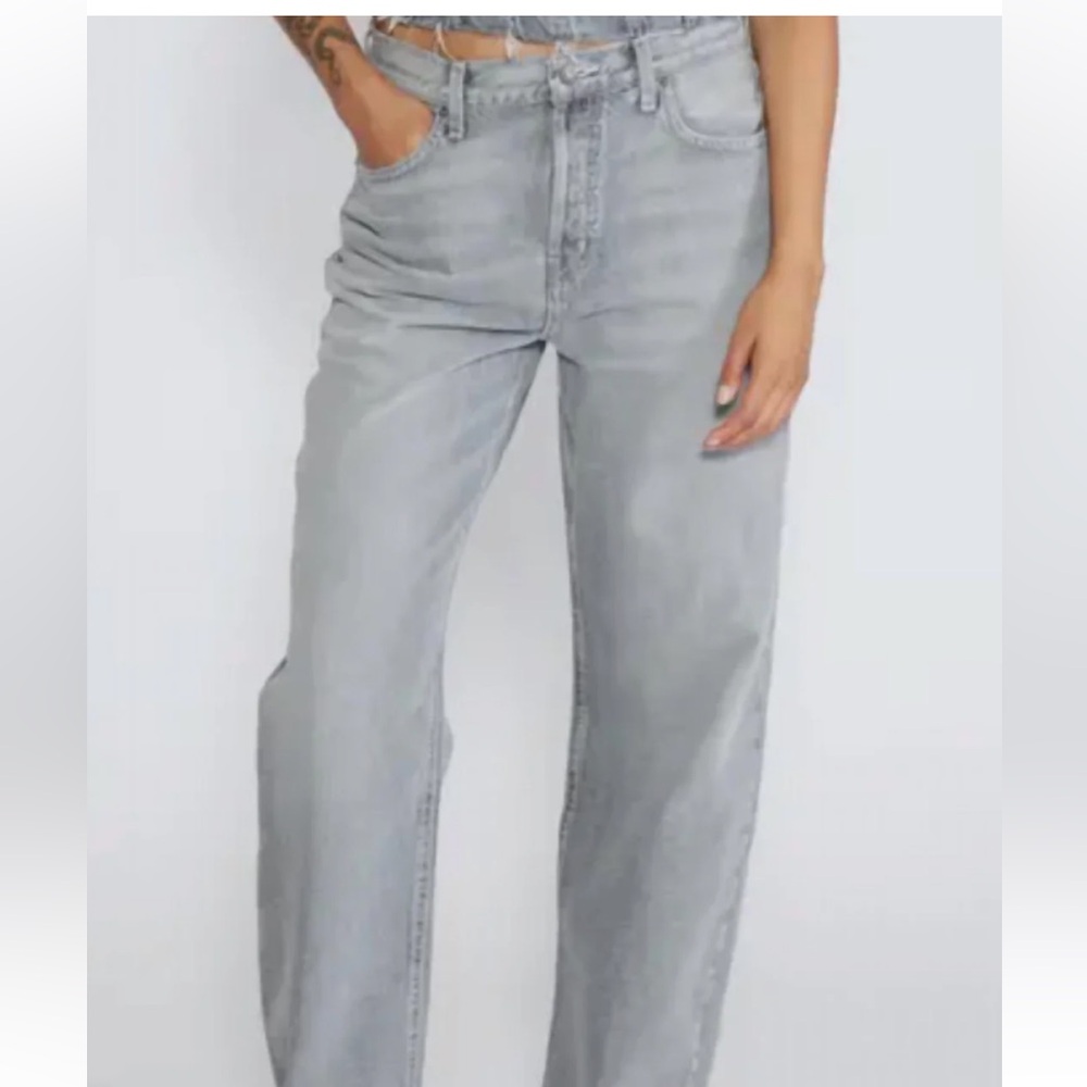 NWT, Etica Altin Loose Fit Moonstone gray Denim Jeans